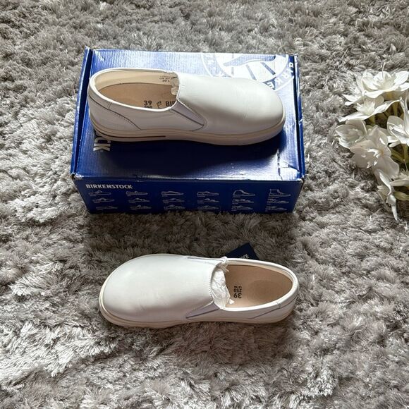 Birkenstock Oswego Slip-on White Leather Shoe Size EU 39 Regular Fit - Picture 2 of 12